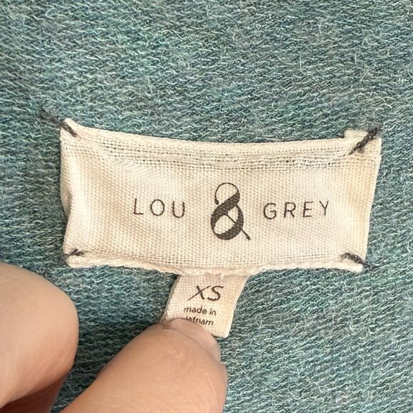 Lou & Grey | Light Teal Buttery Soft Scoop Neck Long Sleeve Tunic Shirt Top - Picture 5 of 6